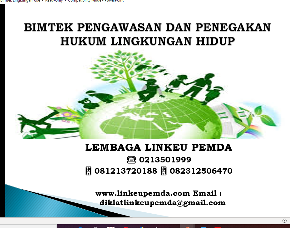 Bimtek Pengawasan Dan Penegakan Hukum Lingkungan Hidup