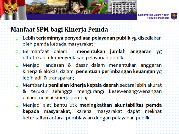 Bimtek SPM ( Standar Pelayanan Minimum) Berdasarkan PP NO. 2 Tahun 2018