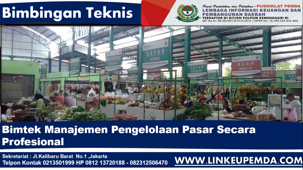Bimtek Manajemen Pengelolaan Pasar Secara Profesional