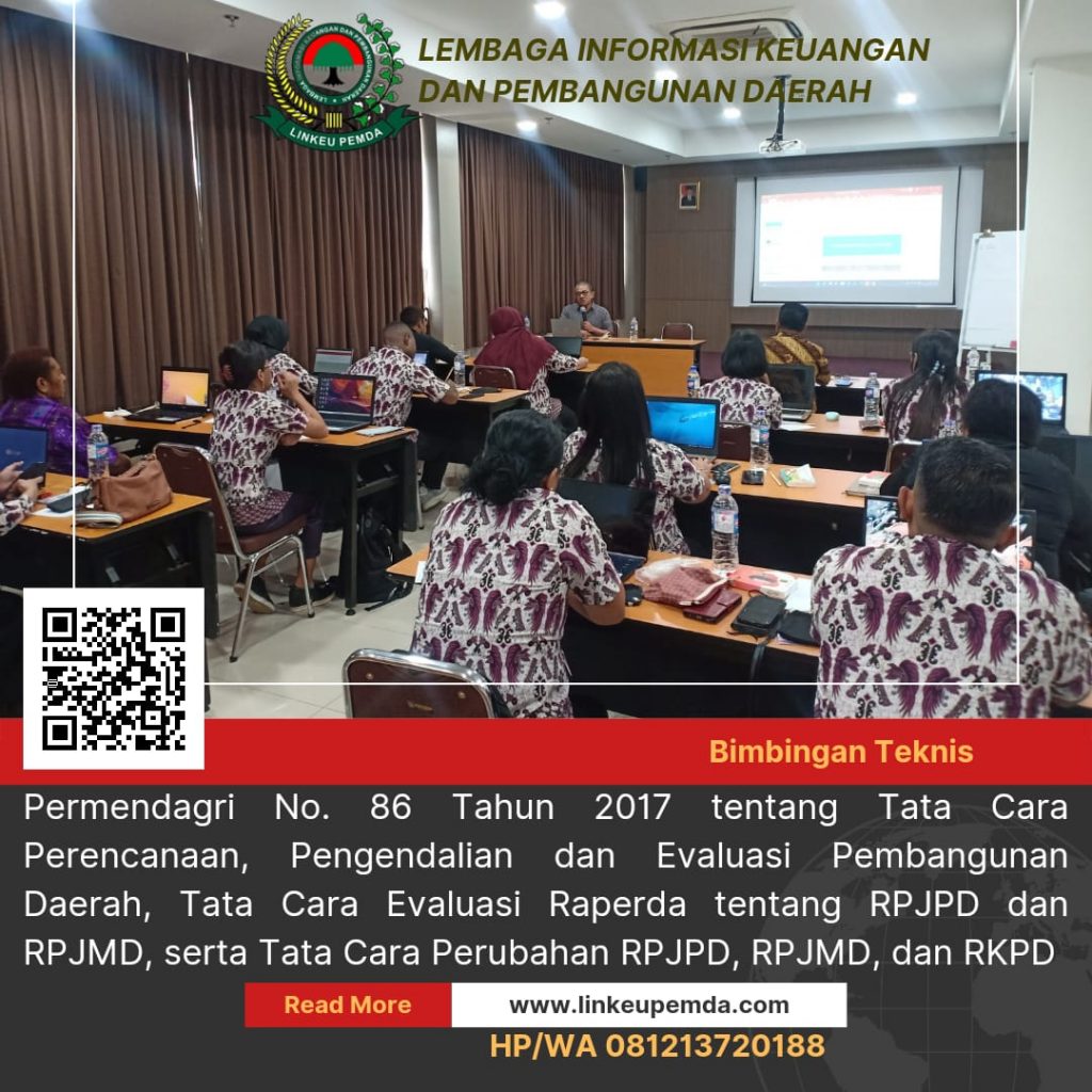 Jadwal Bimtek Permendagri No. 86 Tahun 2017