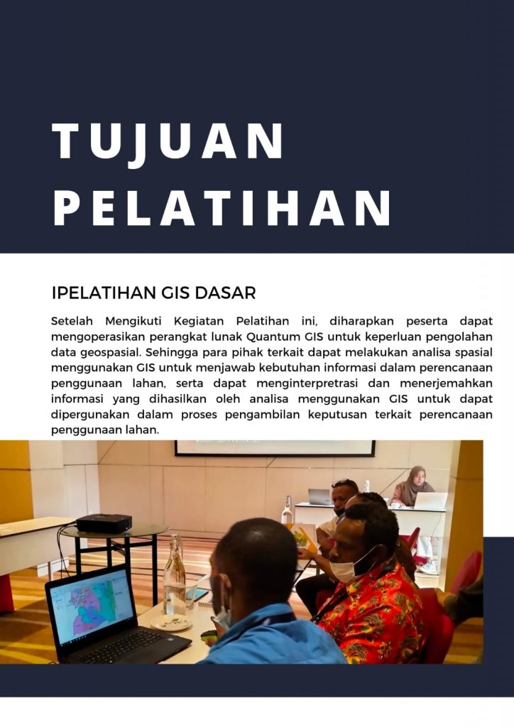 Pelatihan GIS Oprator Geographic Information System GIS Tingkat Dasar