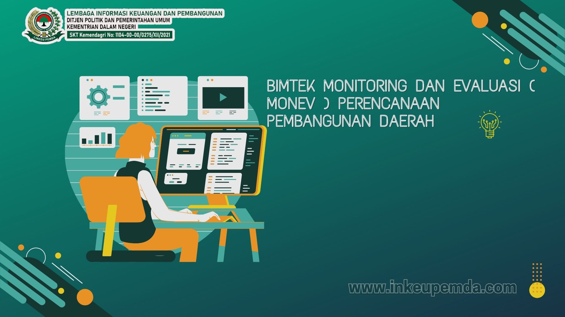 Jadwal Bimtek Monitoring Dan Evaluasi ( Monev ) Perencanaan Pembangunan Daerah 2023/2024