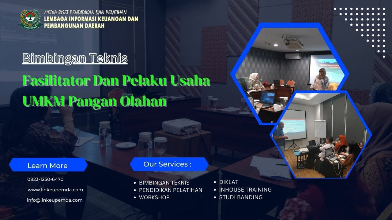 Bimtek Fasilitator Dan Pelaku Usaha UMKM Pangan Olahan