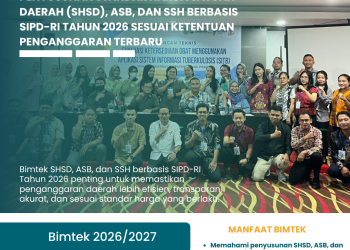 Bimtek Penyusunan Standar Harga Satuan Daerah (SHSD), ASB, dan SSH Berbasis SIPD-RI Tahun 2026 Sesuai Ketentuan Penganggaran Terbaru
