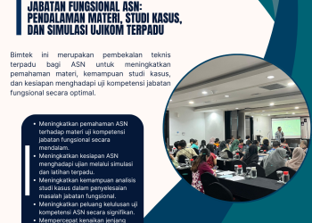 Bimtek Pembekalan Teknis Uji Kompetensi Jabatan Fungsional ASN: Pendalaman Materi, Studi Kasus, dan Simulasi Ujikom Terpadu