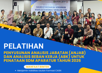 Pelatihan Penyusunan Analisis Jabatan (Anjab) dan Analisis Beban Kerja (ABK) untuk Penataan SDM Aparatur Tahun 2026