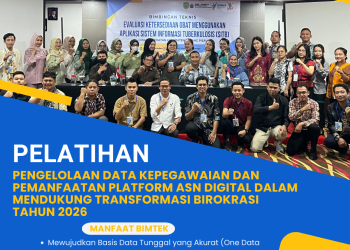 Pelatihan Pengelolaan Data Kepegawaian dan Pemanfaatan Platform ASN Digital dalam Mendukung Transformasi Birokrasi Tahun 2026