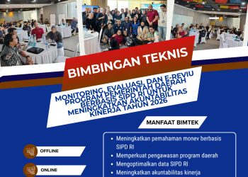 Bimtek Monitoring, Evaluasi, dan E-Reviu Program Pemerintah Daerah Berbasis SIPD RI untuk Meningkatkan Akuntabilitas Kinerja Tahun 2026