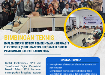 Bimtek Implementasi Sistem Pemerintahan Berbasis Elektronik (SPBE) dan Transformasi Digital Pemerintah Daerah Tahun 2026