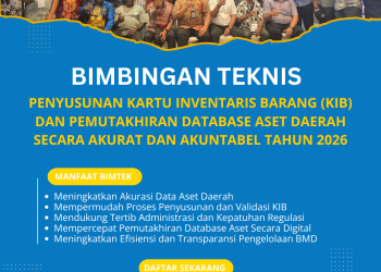 Bimtek Penyusunan Kartu Inventaris Barang (KIB) dan Pemutakhiran Database Aset Daerah Secara Akurat dan Akuntabel Tahun 2026